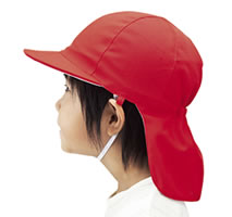 赤白帽子（日差しガード付き）