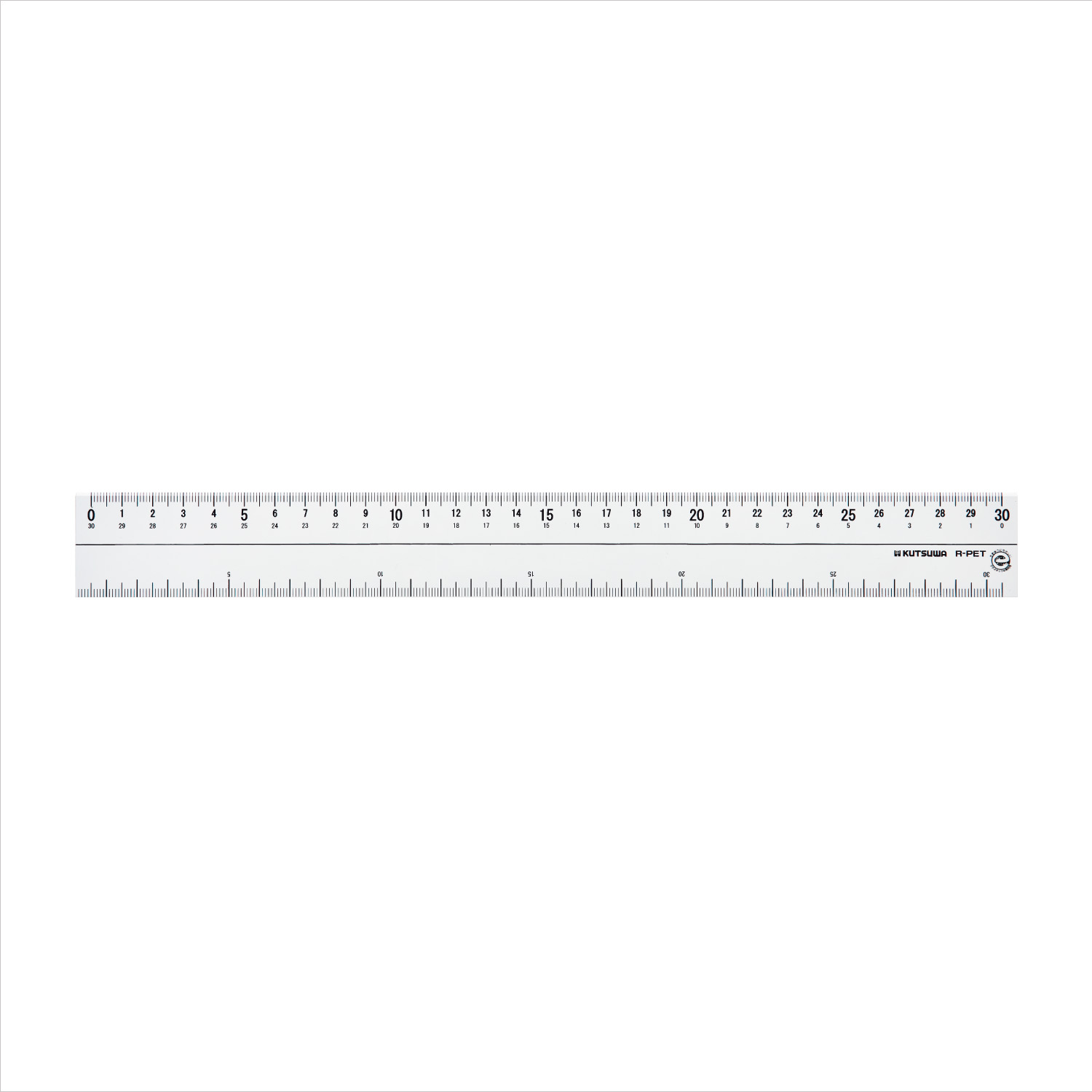 再生PET直線定規（30cm） – クツワ株式会社 -KUTSUWA-