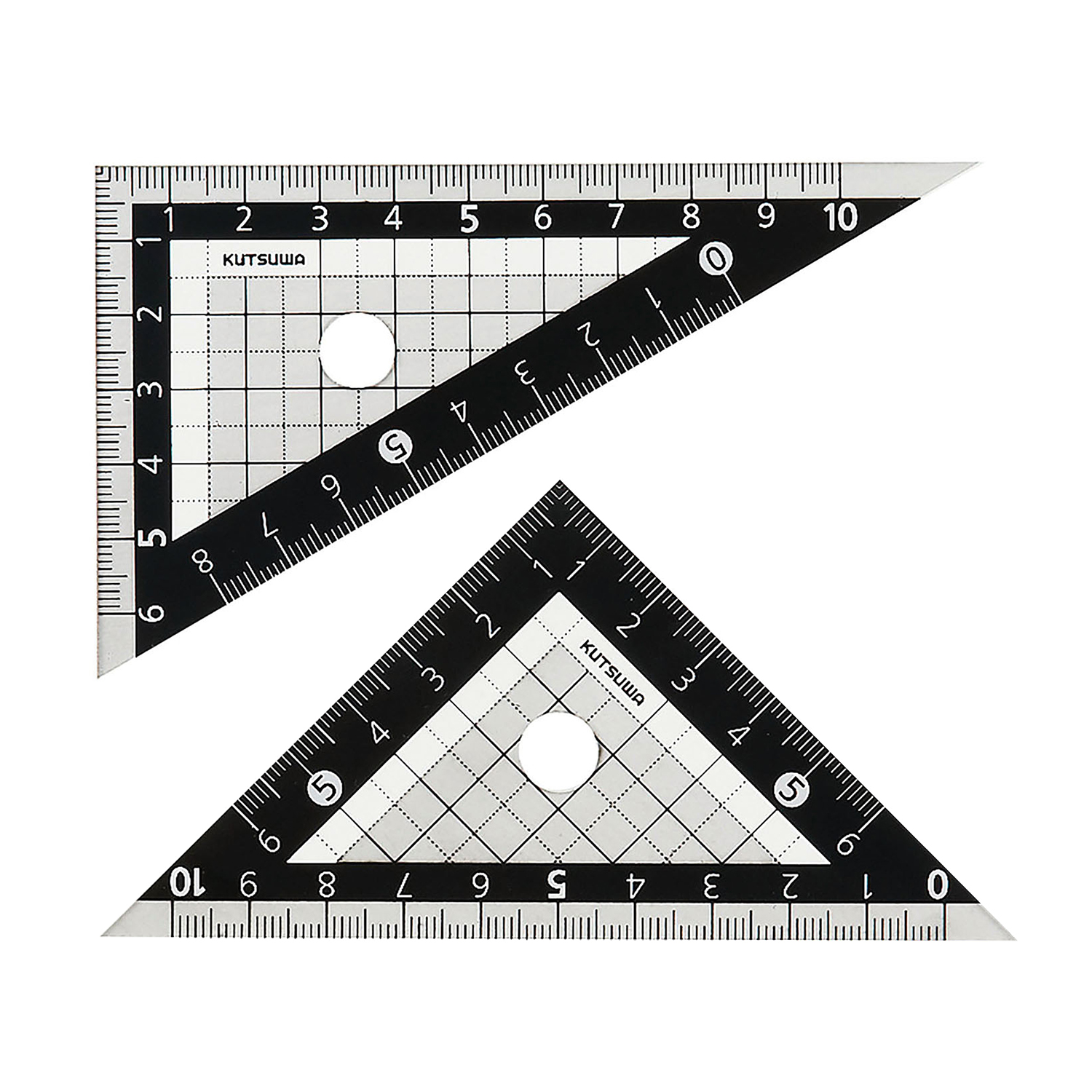 ブラック三角定規(10cm) – クツワ株式会社 -KUTSUWA-