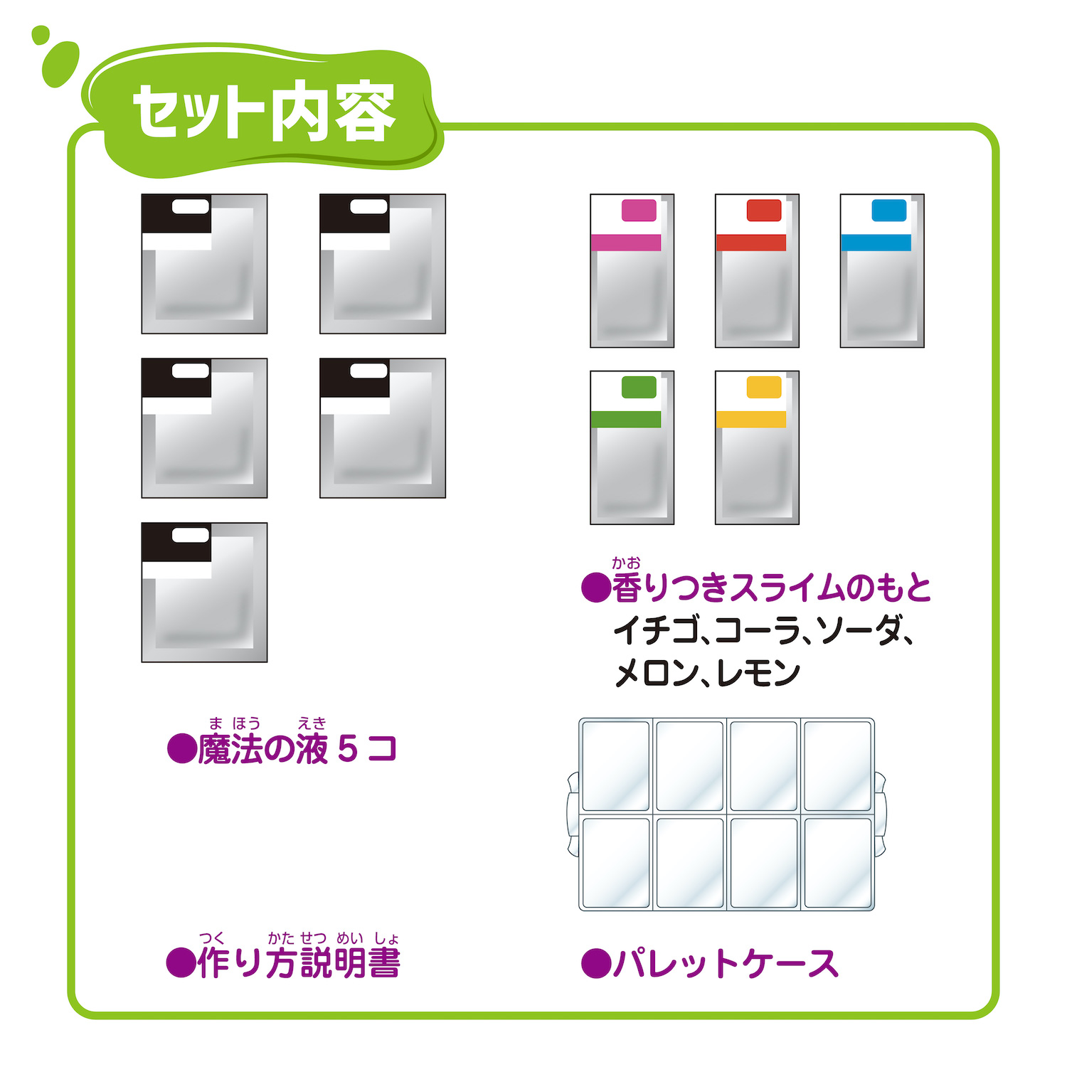 ジュースの香りのパレットスライム クツワ株式会社 Kutsuwa