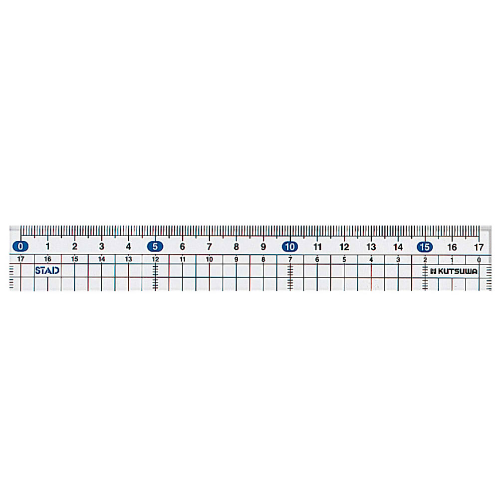 メタクリル直線定規 17cm クツワ株式会社 Kutsuwa