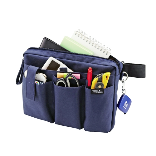 文具エプロンバッグ マチ付 ネイビー クツワ株式会社 Kutsuwa