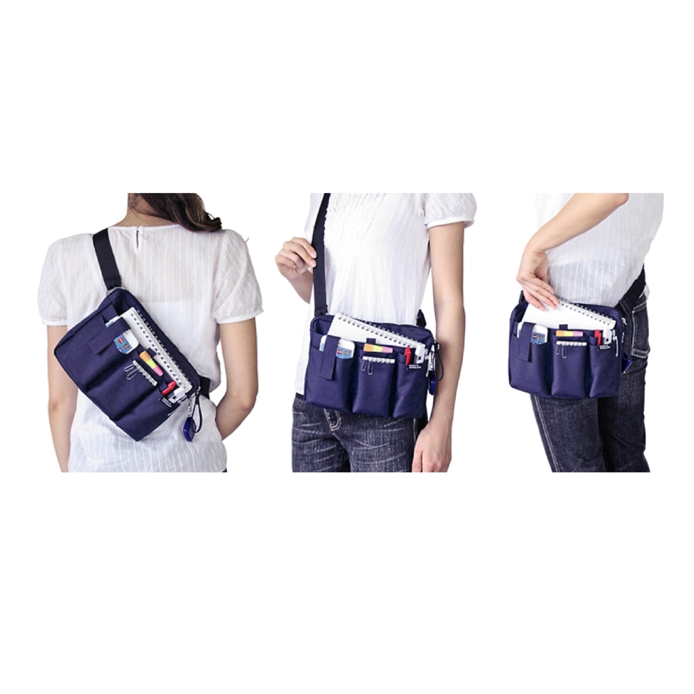 文具エプロンバッグ マチ付 ネイビー クツワ株式会社 Kutsuwa