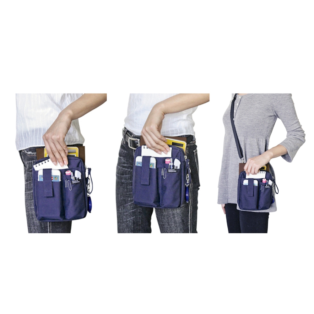 文具エプロンバッグ ホルダー ネイビー クツワ株式会社 Kutsuwa